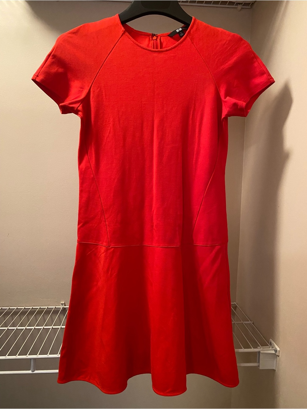 NEW Uniqlo Red Short Sleeve Dress Size S